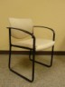Steelcase Players Sled Base Guest Chair Beige Fabric